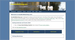 Desktop Screenshot of gonebirdwatching.com