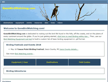 Tablet Screenshot of gonebirdwatching.com